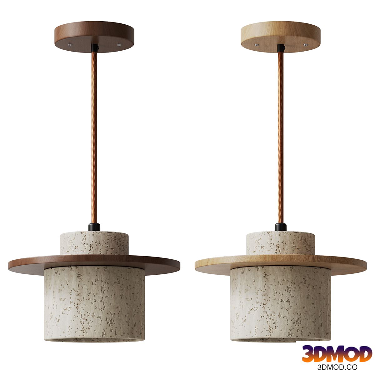 Travertine Pendant Light