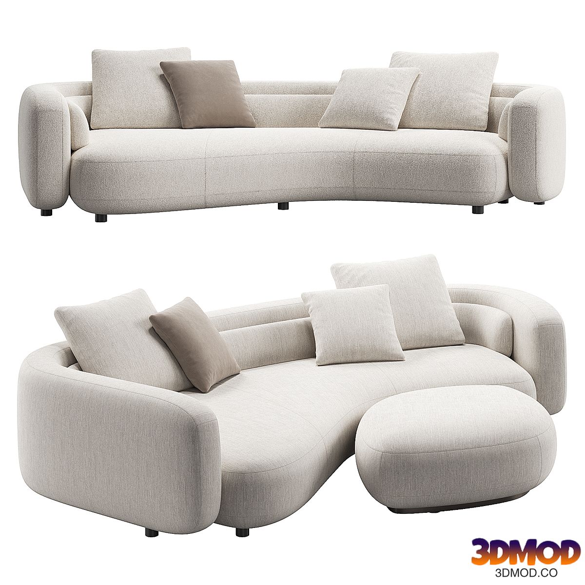 Bezier Sofa 04 by Minotti