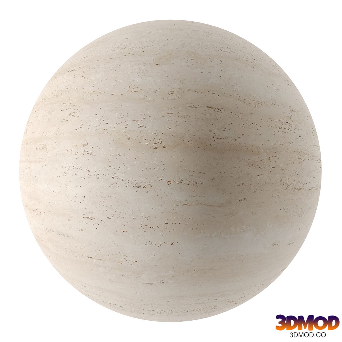Travertine material