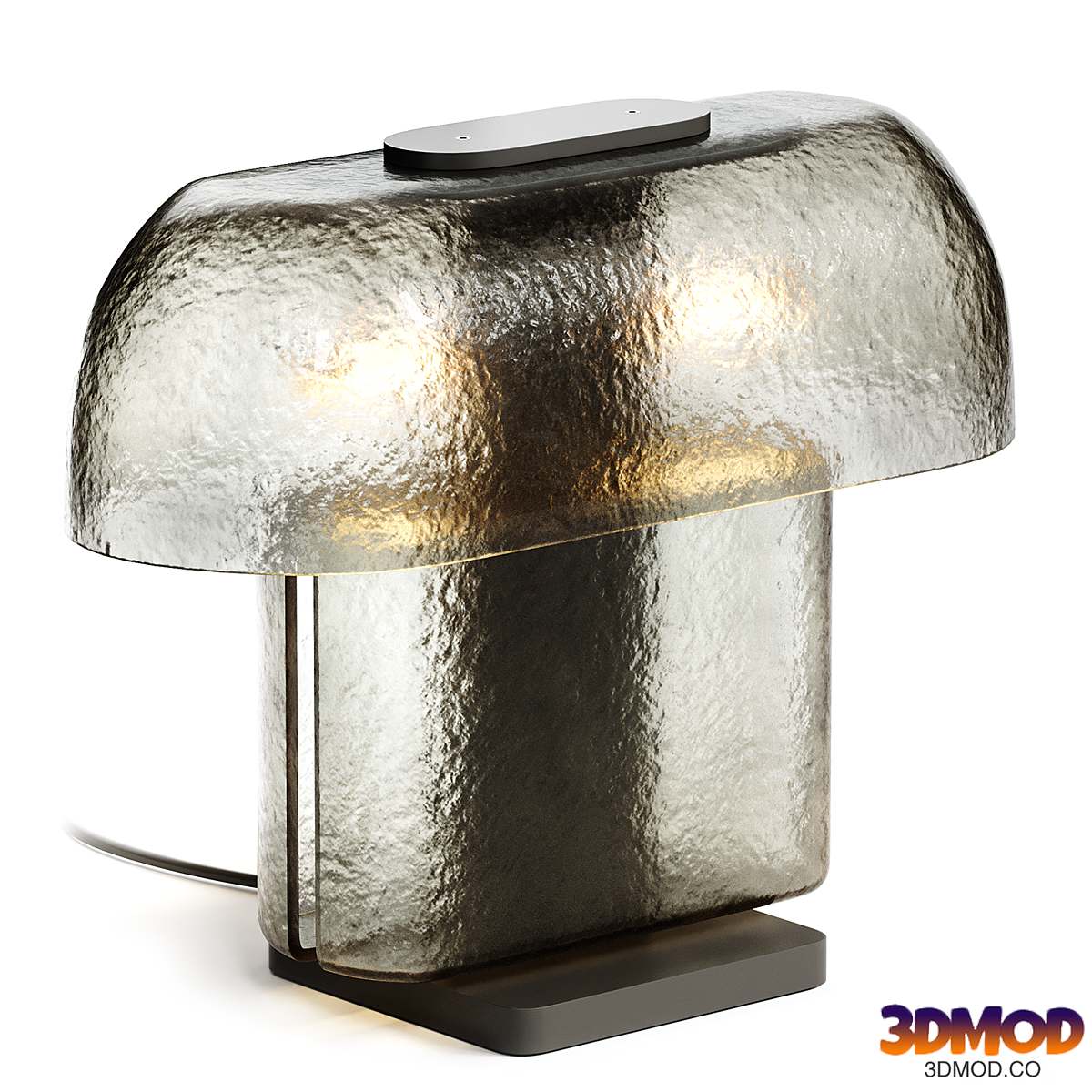 Esca Table Lamp No 1 in Cast Glass