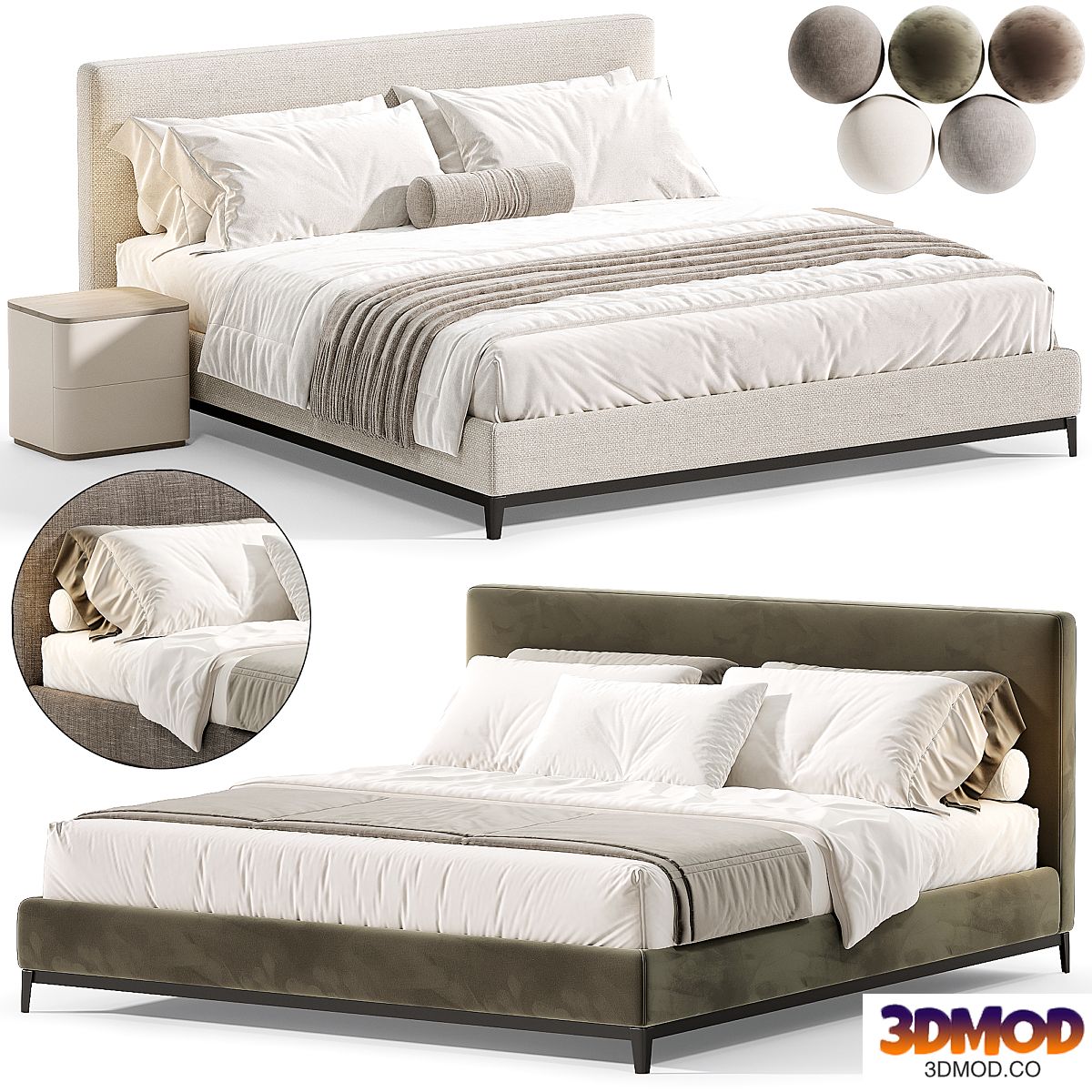 Andersen Bed by Minotti