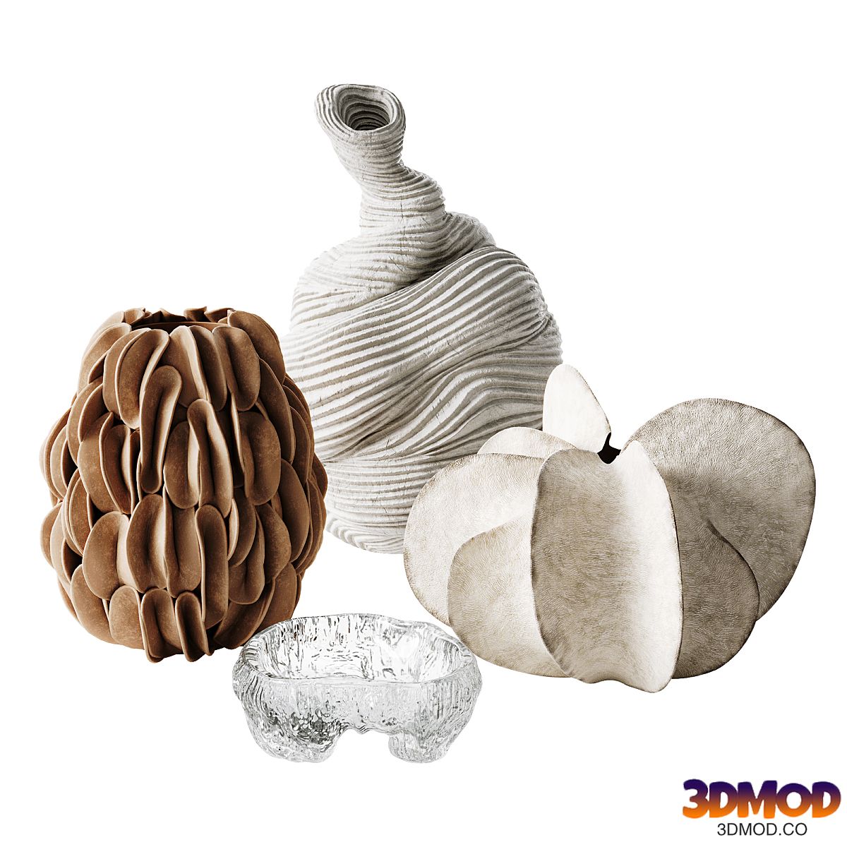 Set of decorative vases01