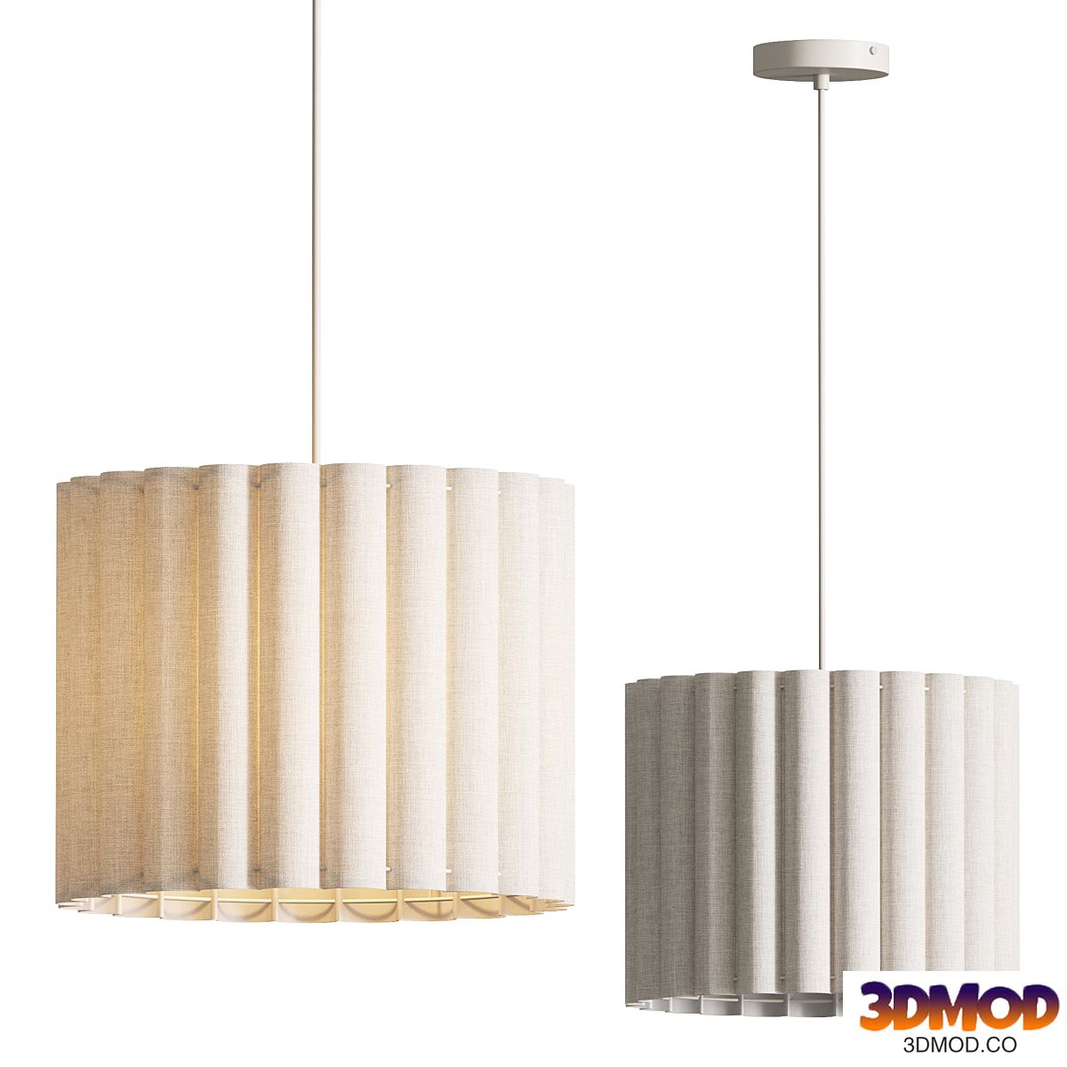 Hanglamp Lucina van linnen
