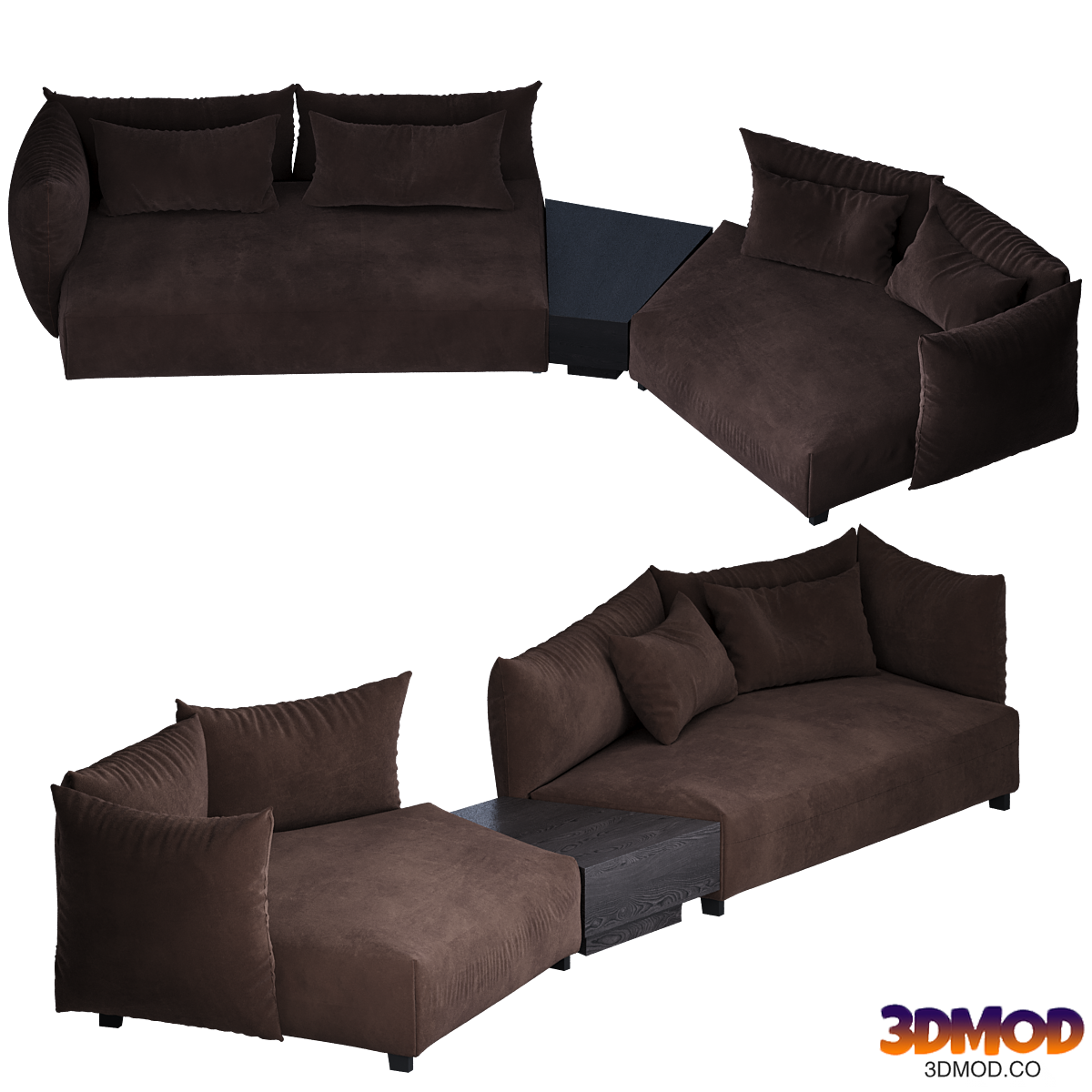 JOAN SOFA / Modular sofa JOAN by Poliform