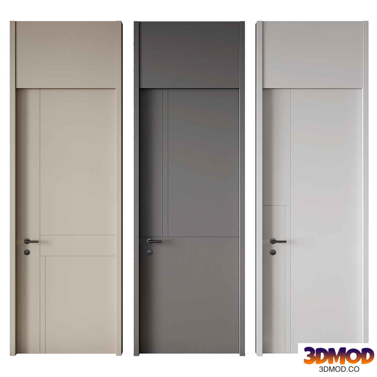 Modern single door 02