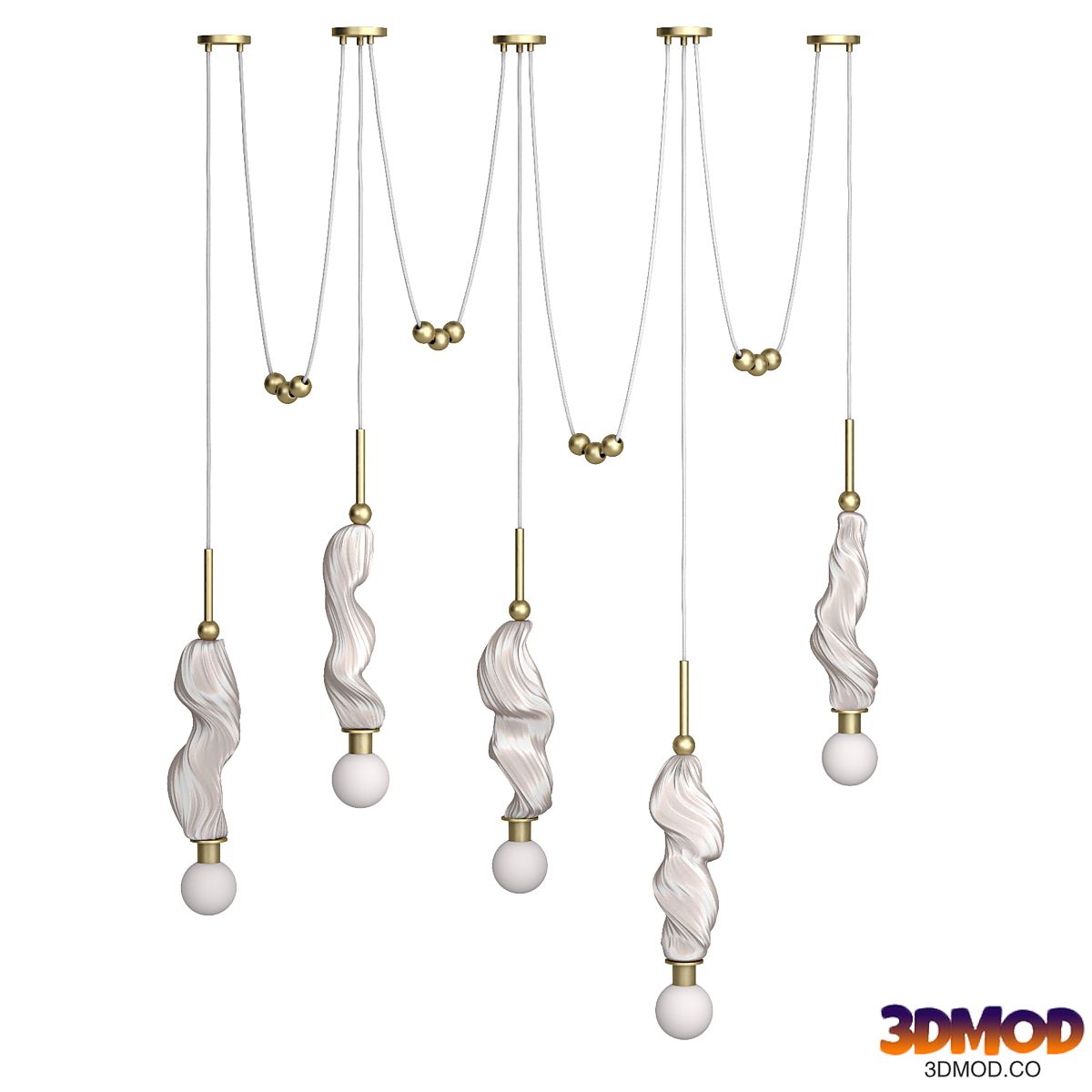 Swadoh Selene Sautoir - 5 Pendants