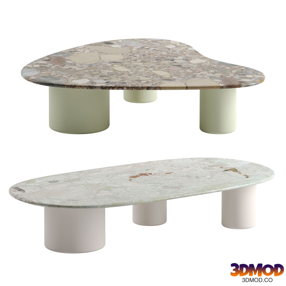 Gian & Pan coffee tables by Tacchini