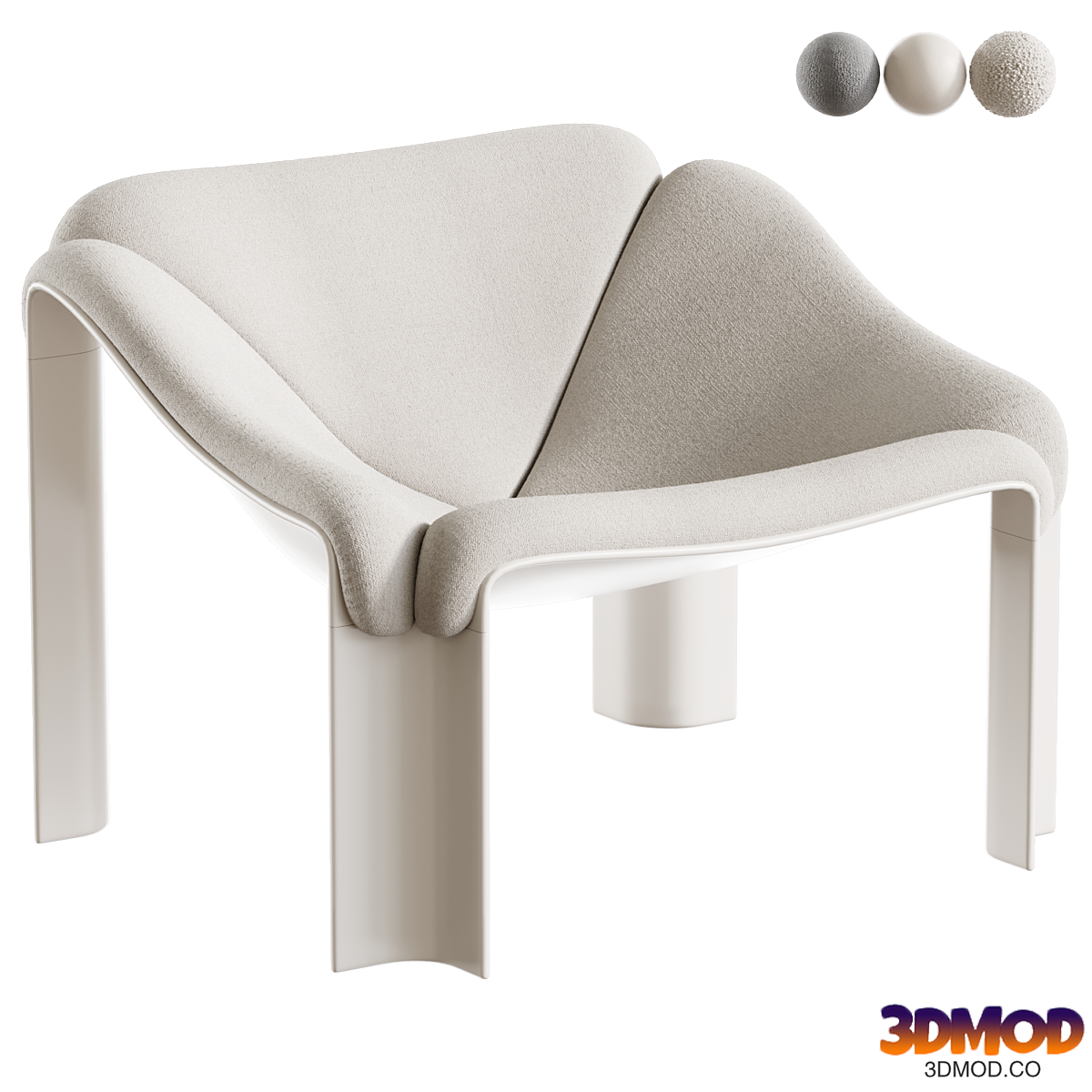 Gubi F300 Lounge Chair By Pierre Paulin