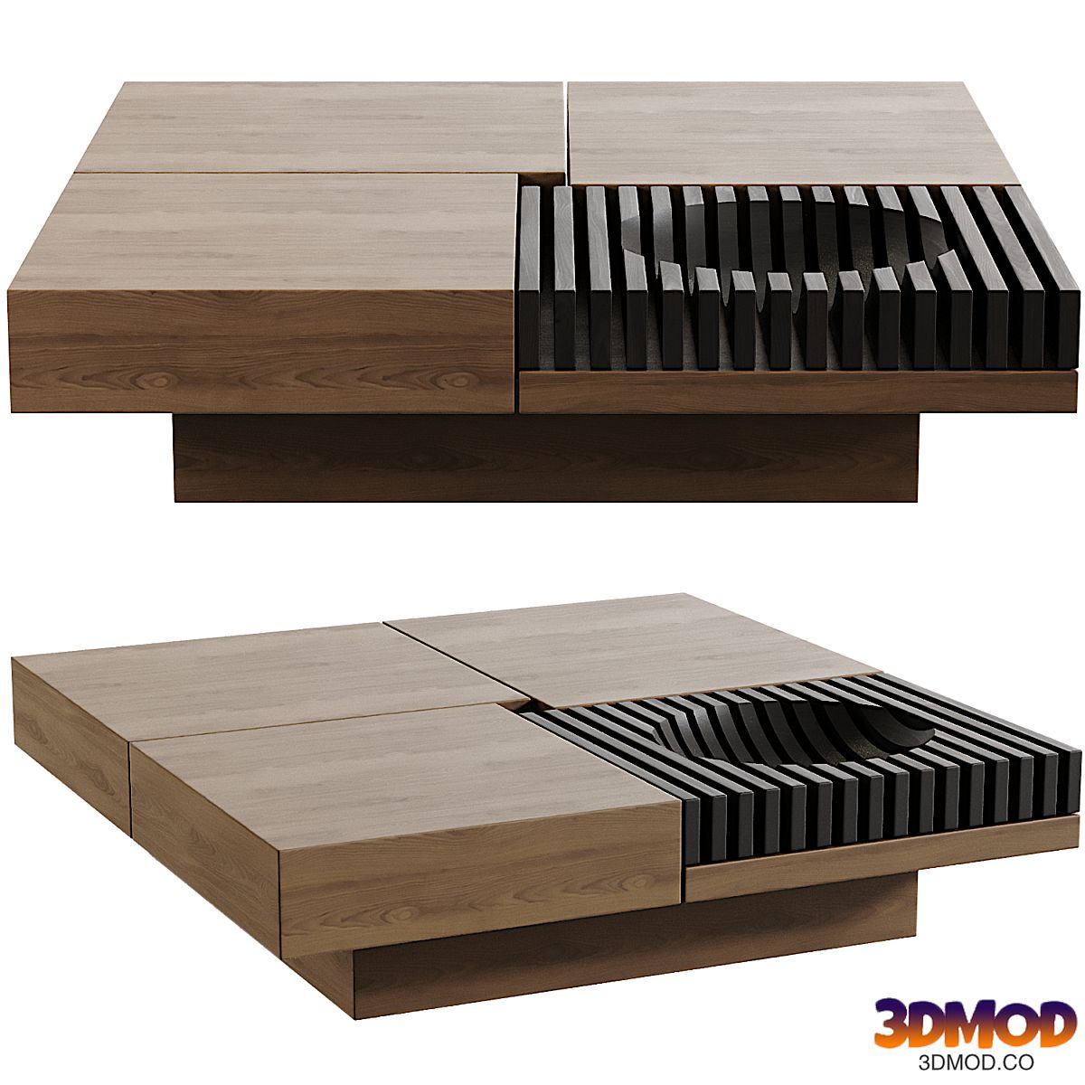 Manufactured Wood Square Coffee Table