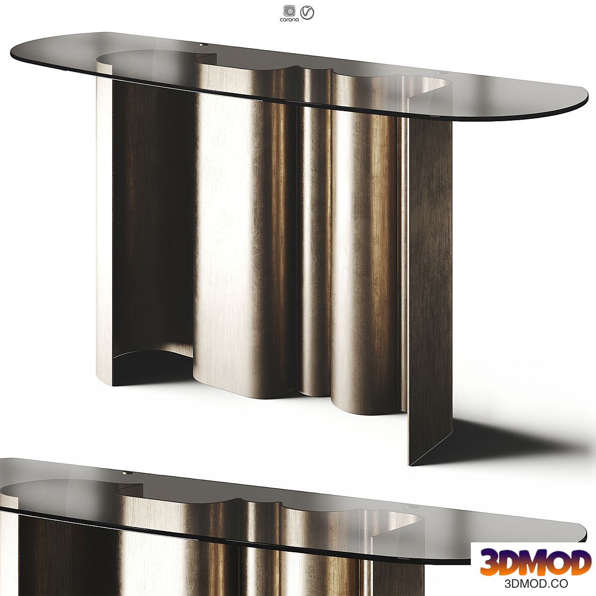 WAVE V5 Premium Metal Console LuxLucia Casa