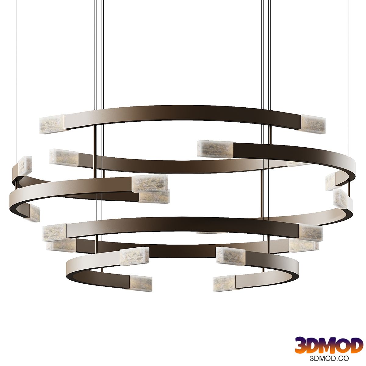 CTO Lighting Trace Circular Halo Chandelier