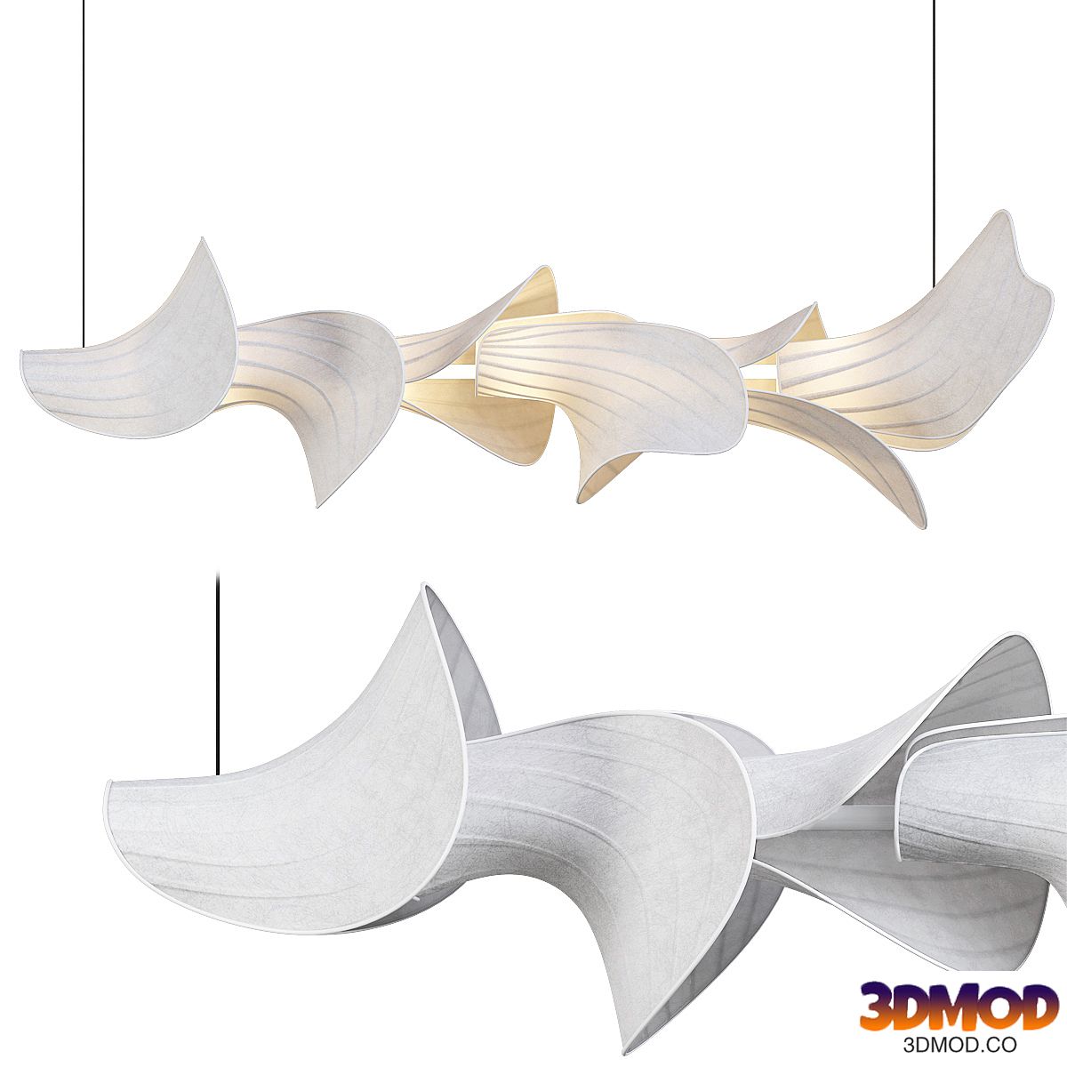 Fabric Cream Wind Linear