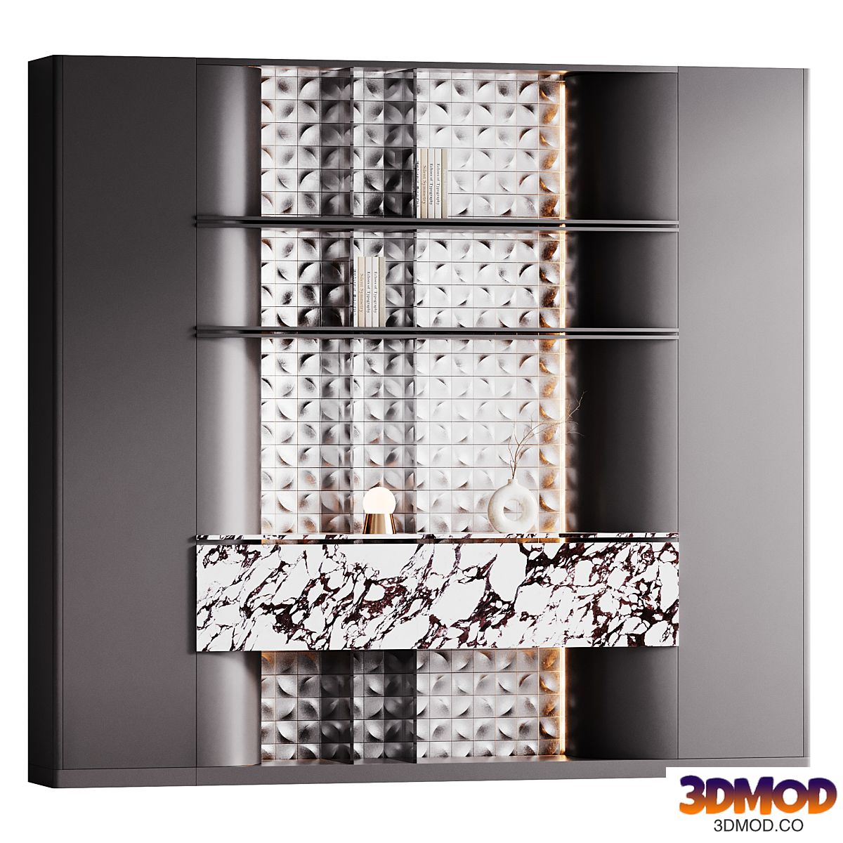 Marble Glow Display Cabinet 02