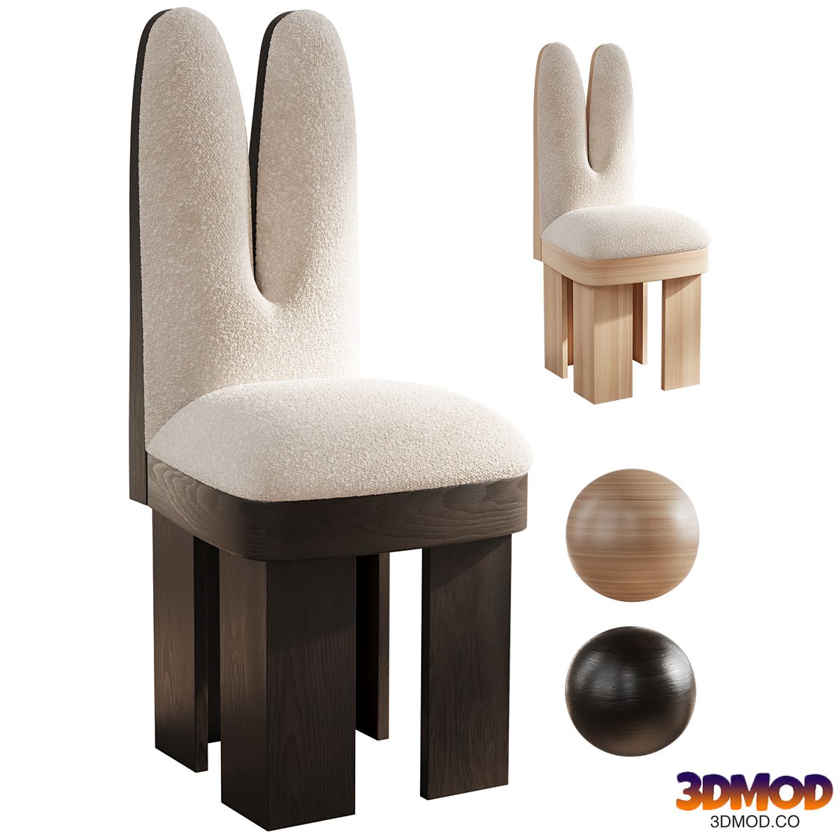 Minjae Wooden Lola Chair