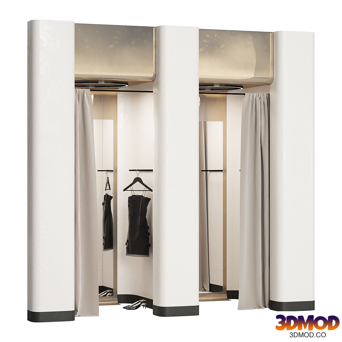 Fitting room for clothing store 004 KM