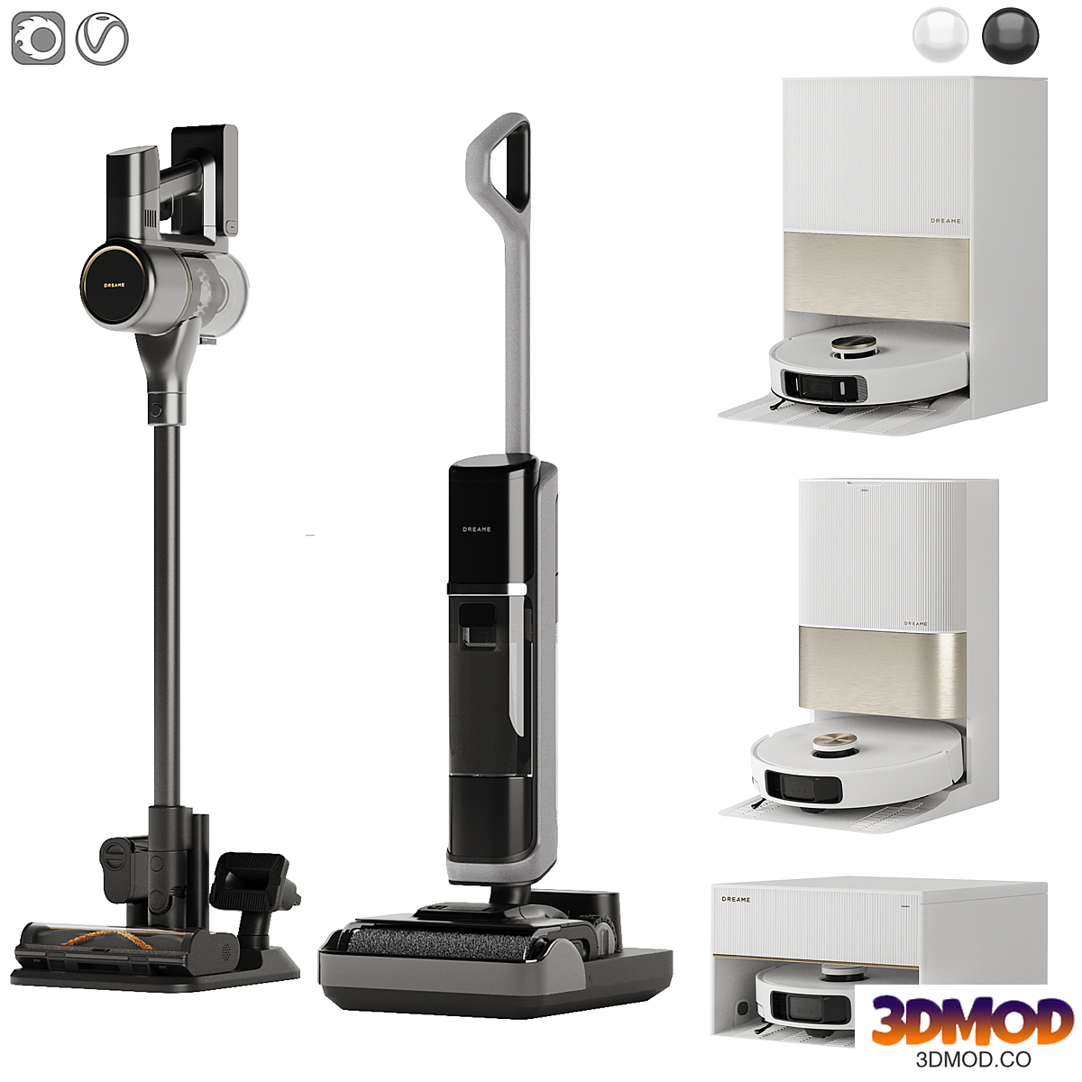 Dreame vacuum cleaner set.