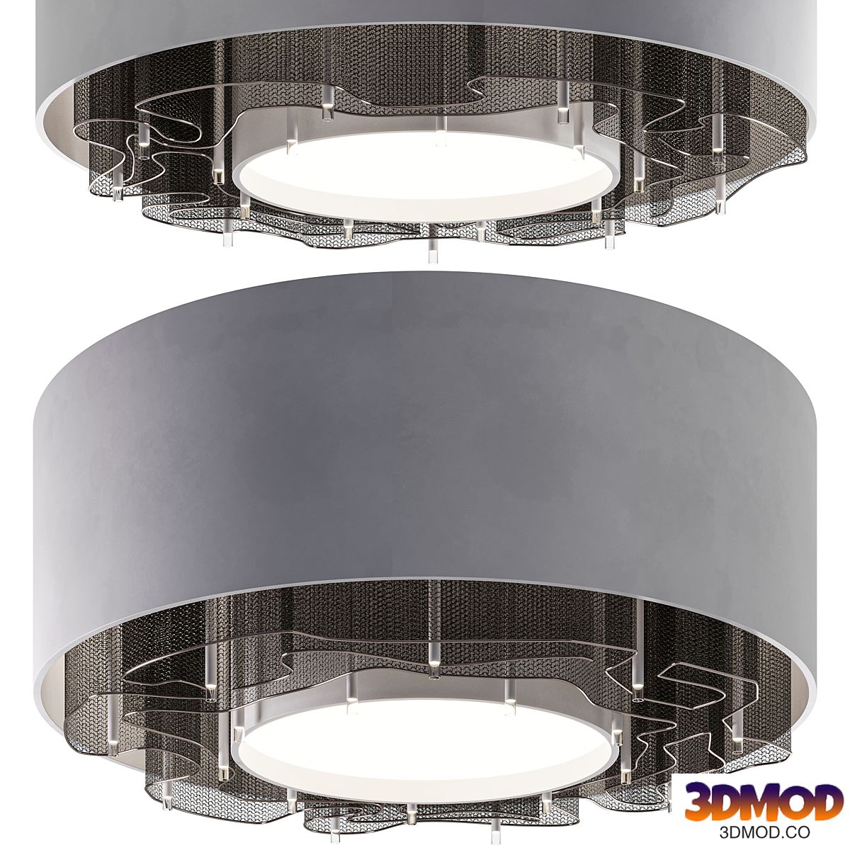 Decorative ceiling with backlight 006
