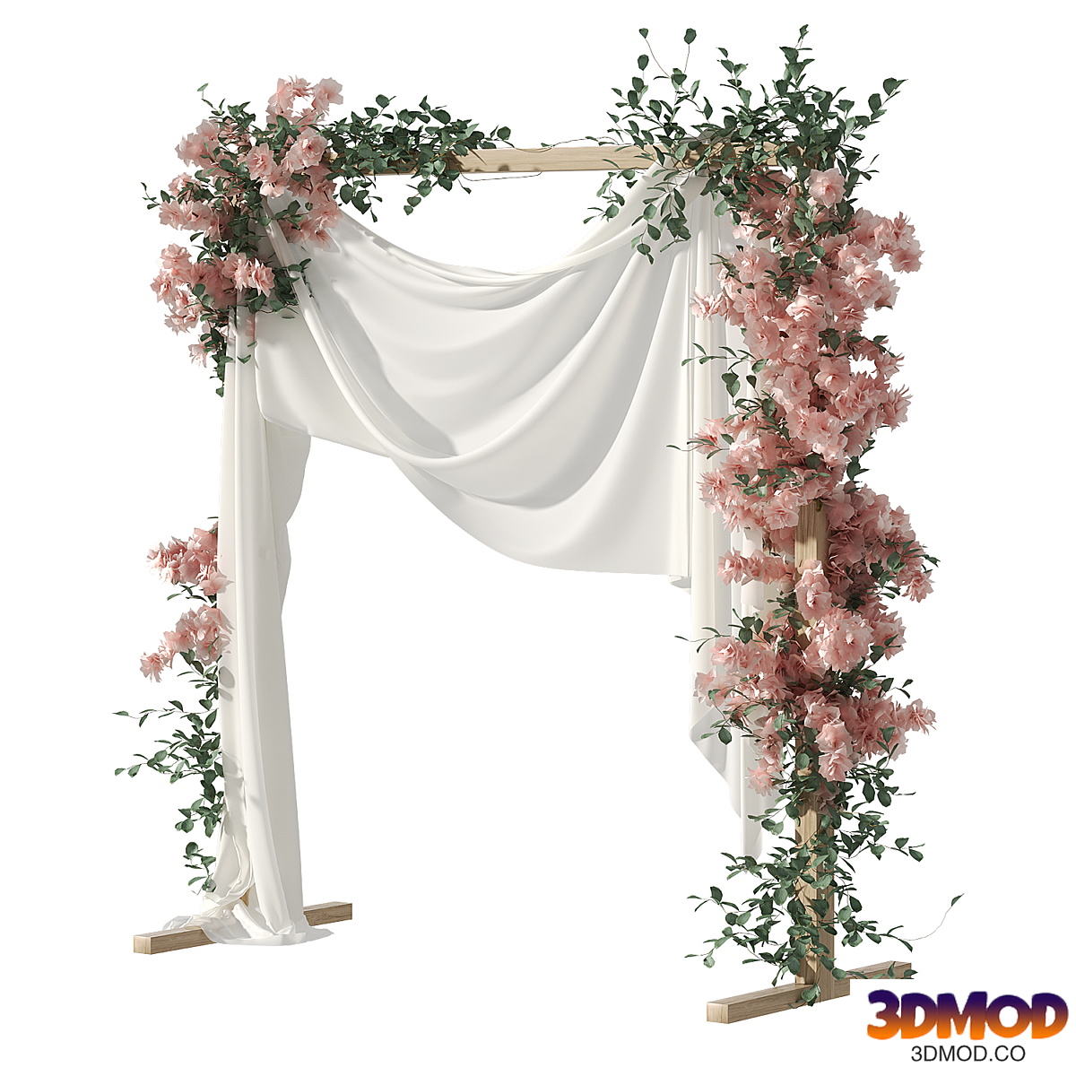 Wedding arch with flowers