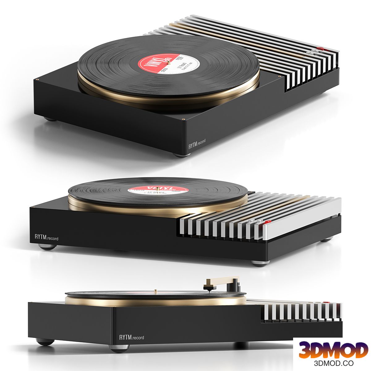 RYTM Modern Metalic Record Player