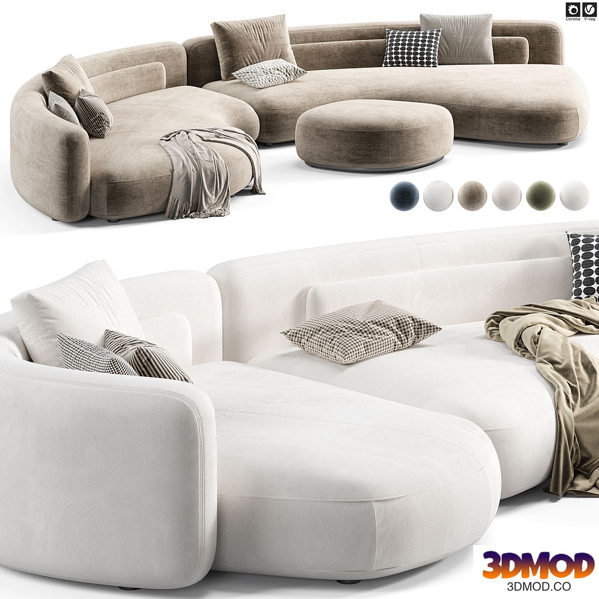 Minotti Bezier Modular Sofa