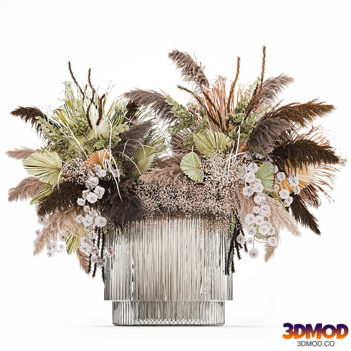 Flower bouquet of dried flowers. Set 496.
