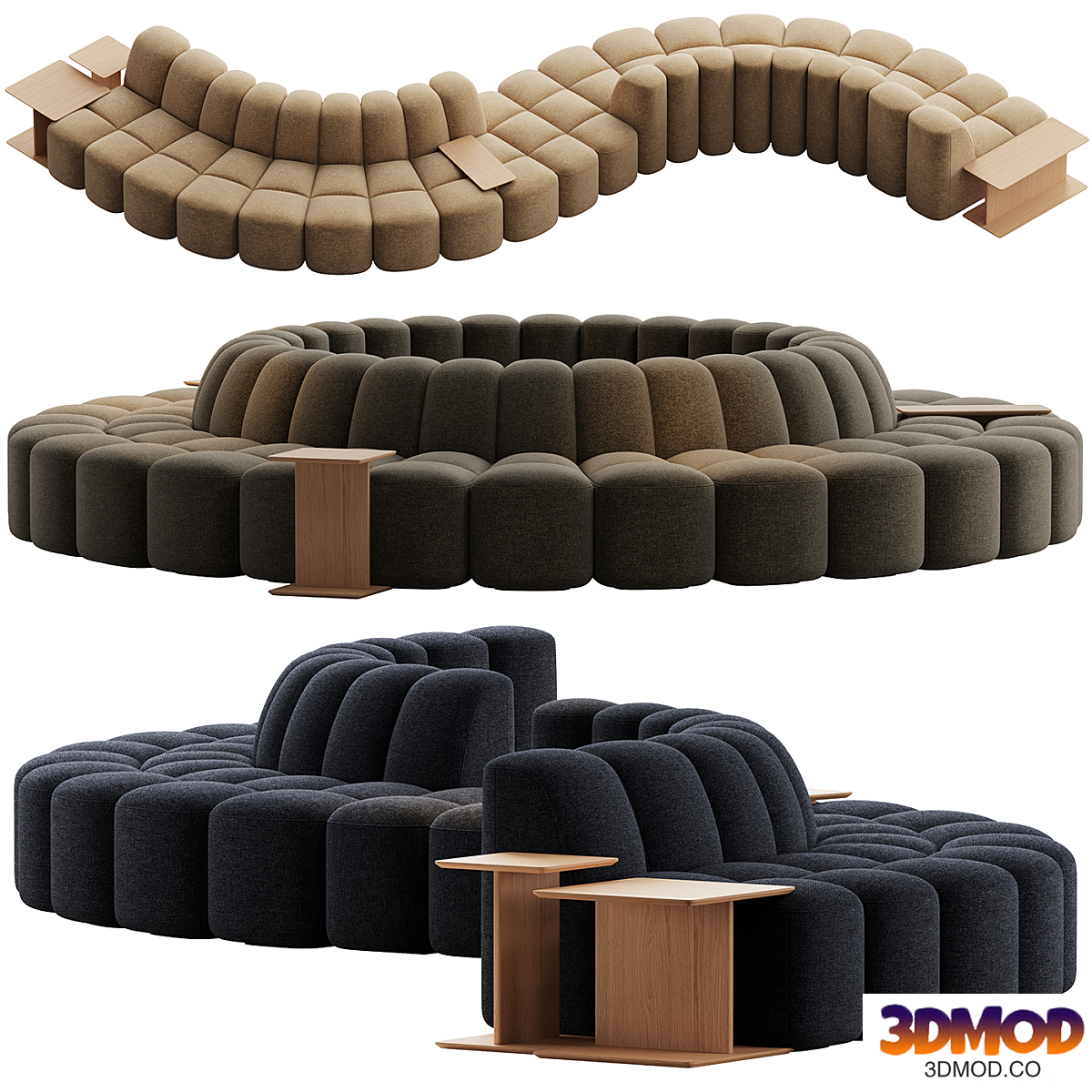 Modular sofa array system from Mdf Italia