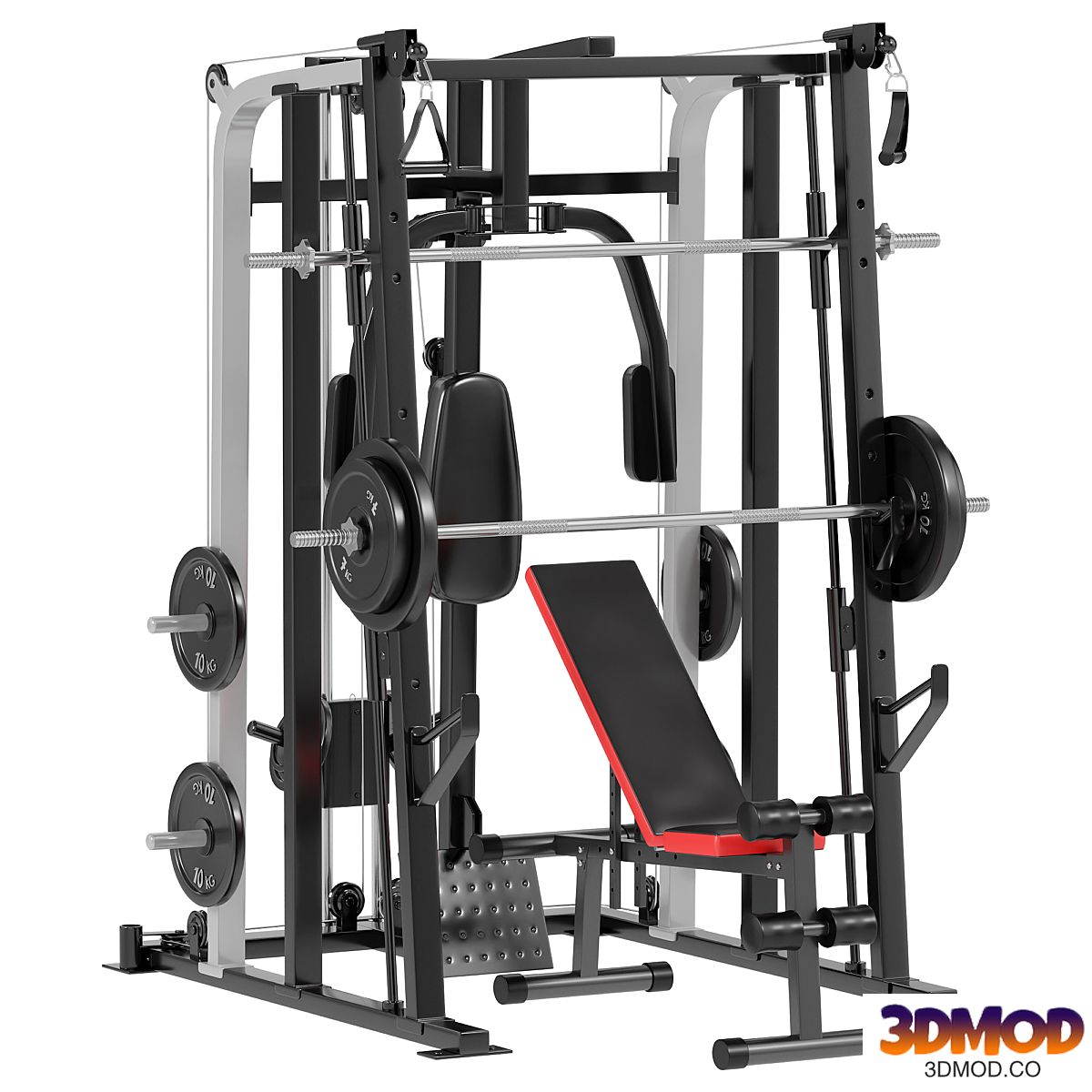 Multifunctional strength training machine