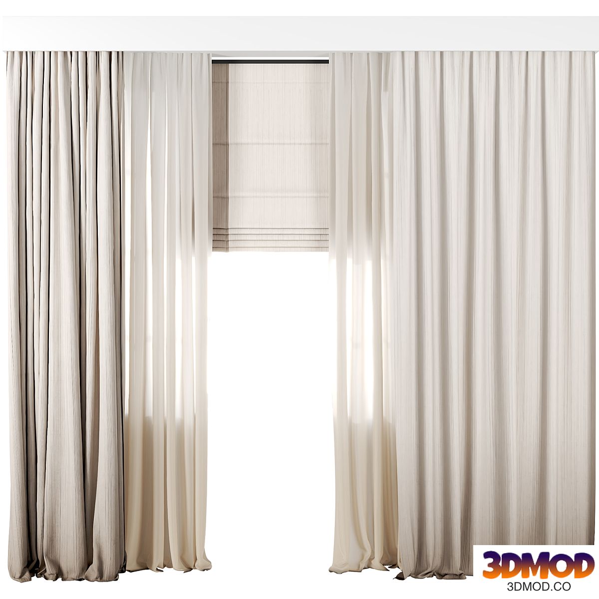 Silk and Cotton Curtain Set 61