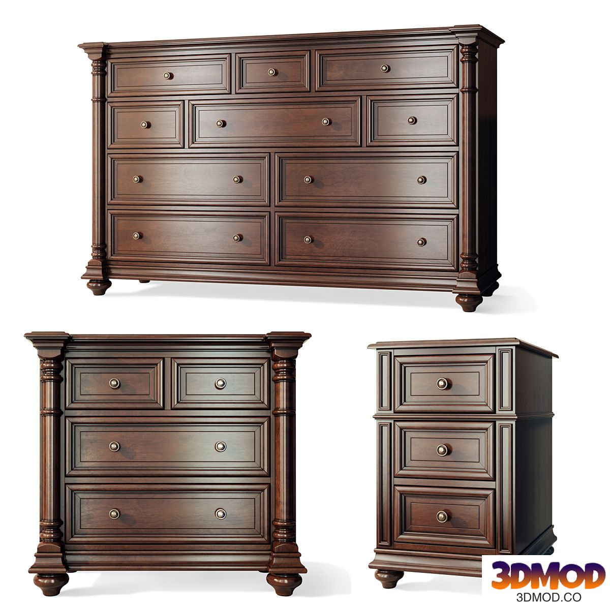 Chest of drawers bedside table Leesburg Hooker