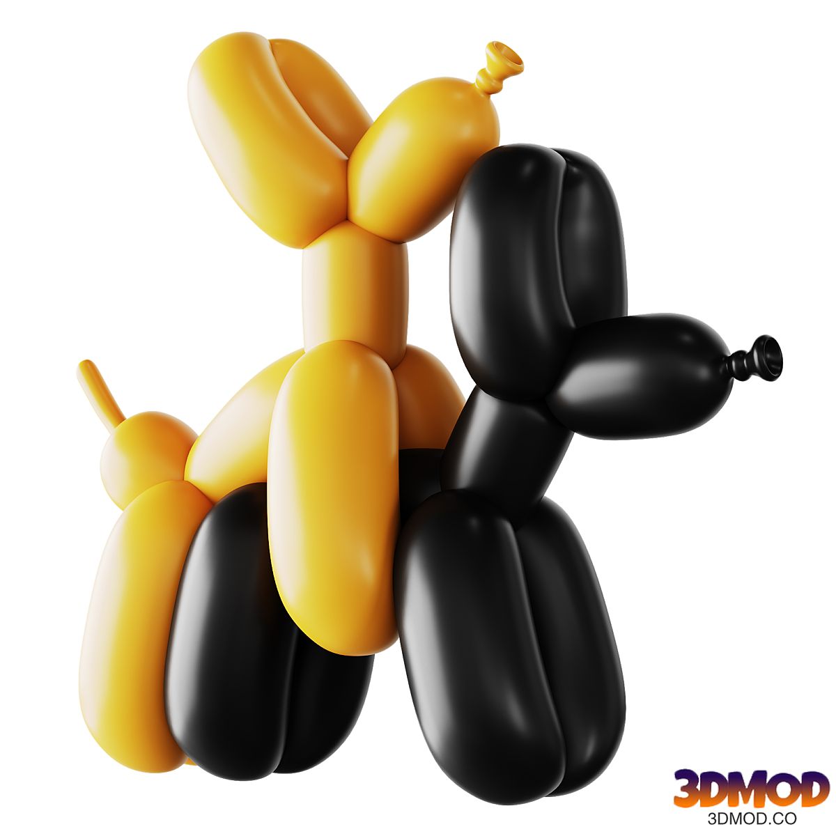 Balloon Dog Getting Busy