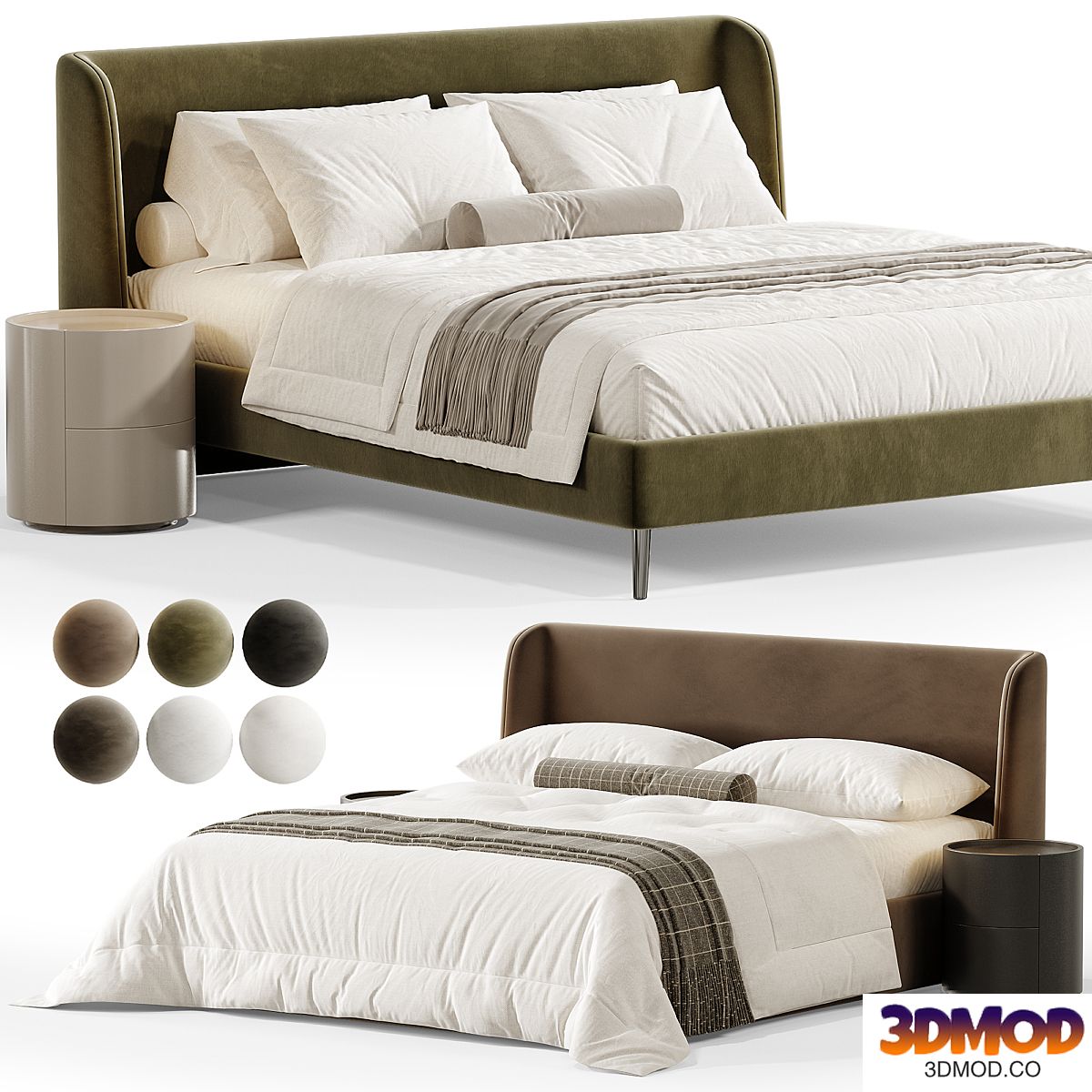 Double bed by Gobbosalotti
