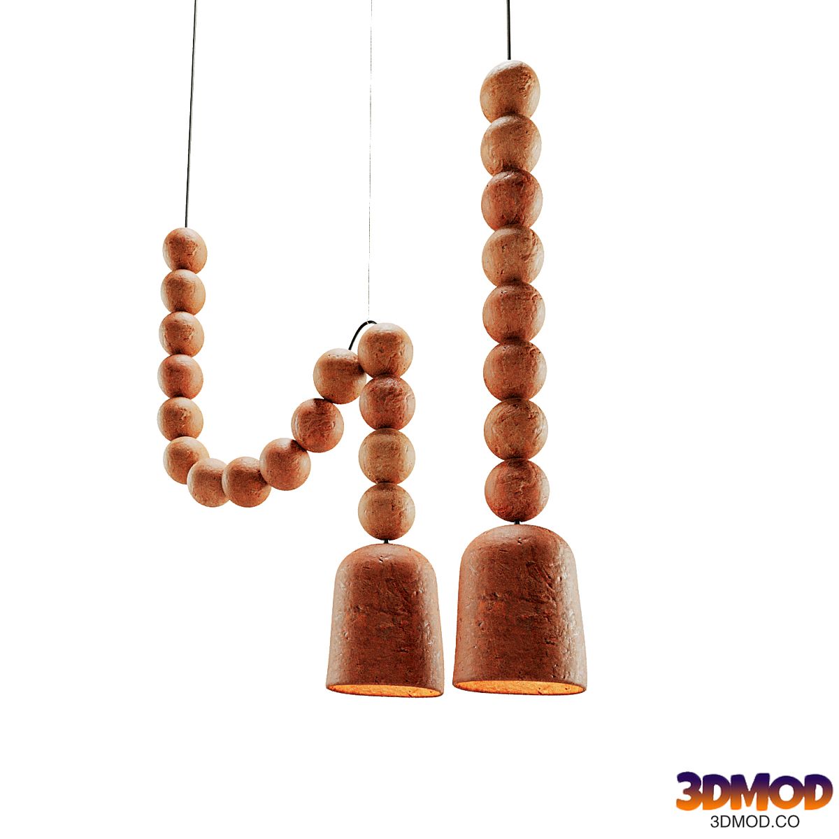 Spheres Clay Lamp