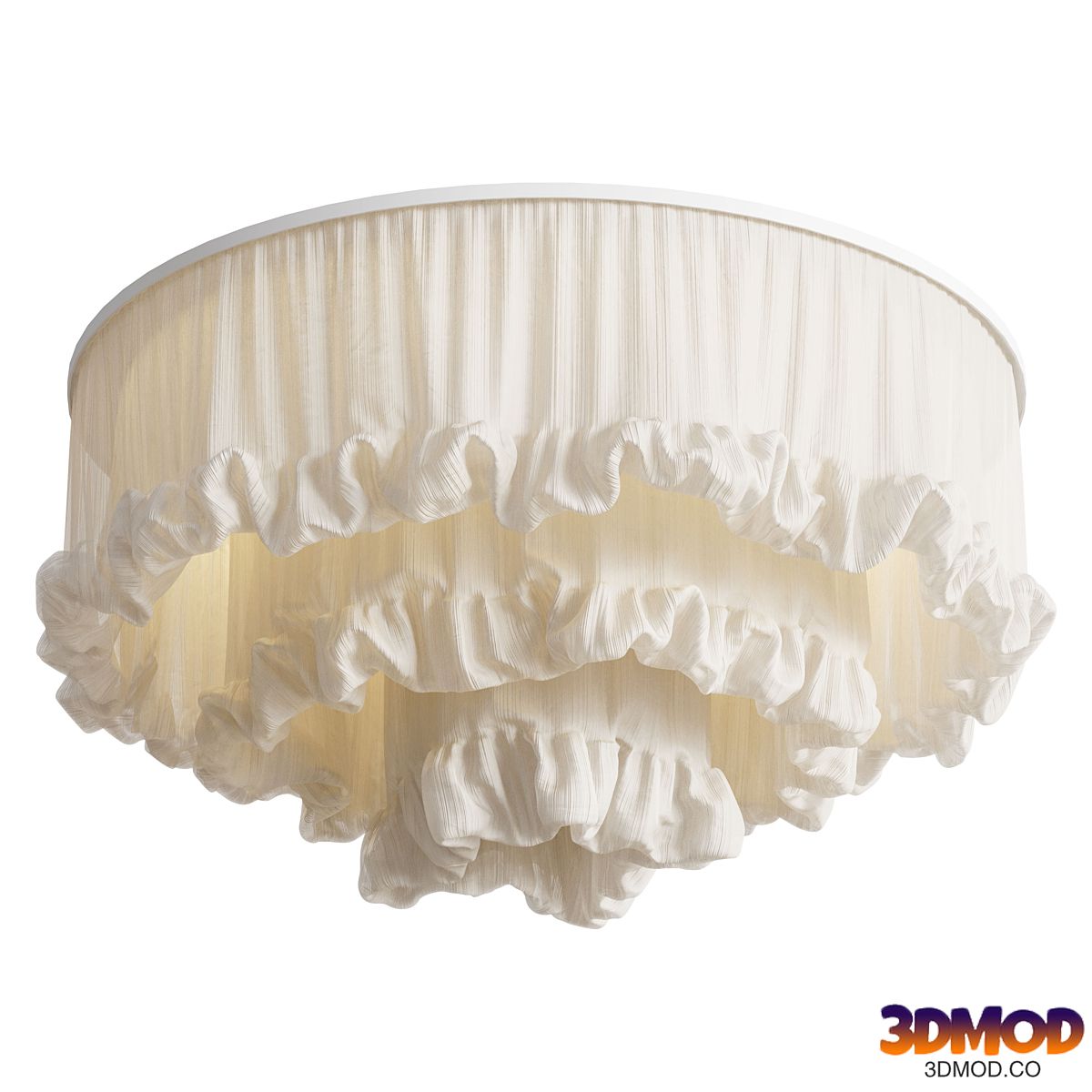 Custom made fabric ceiling lampshade