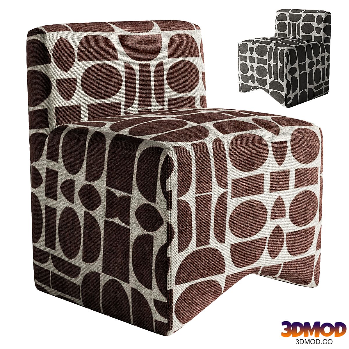 Yarrow Geometric Pouf