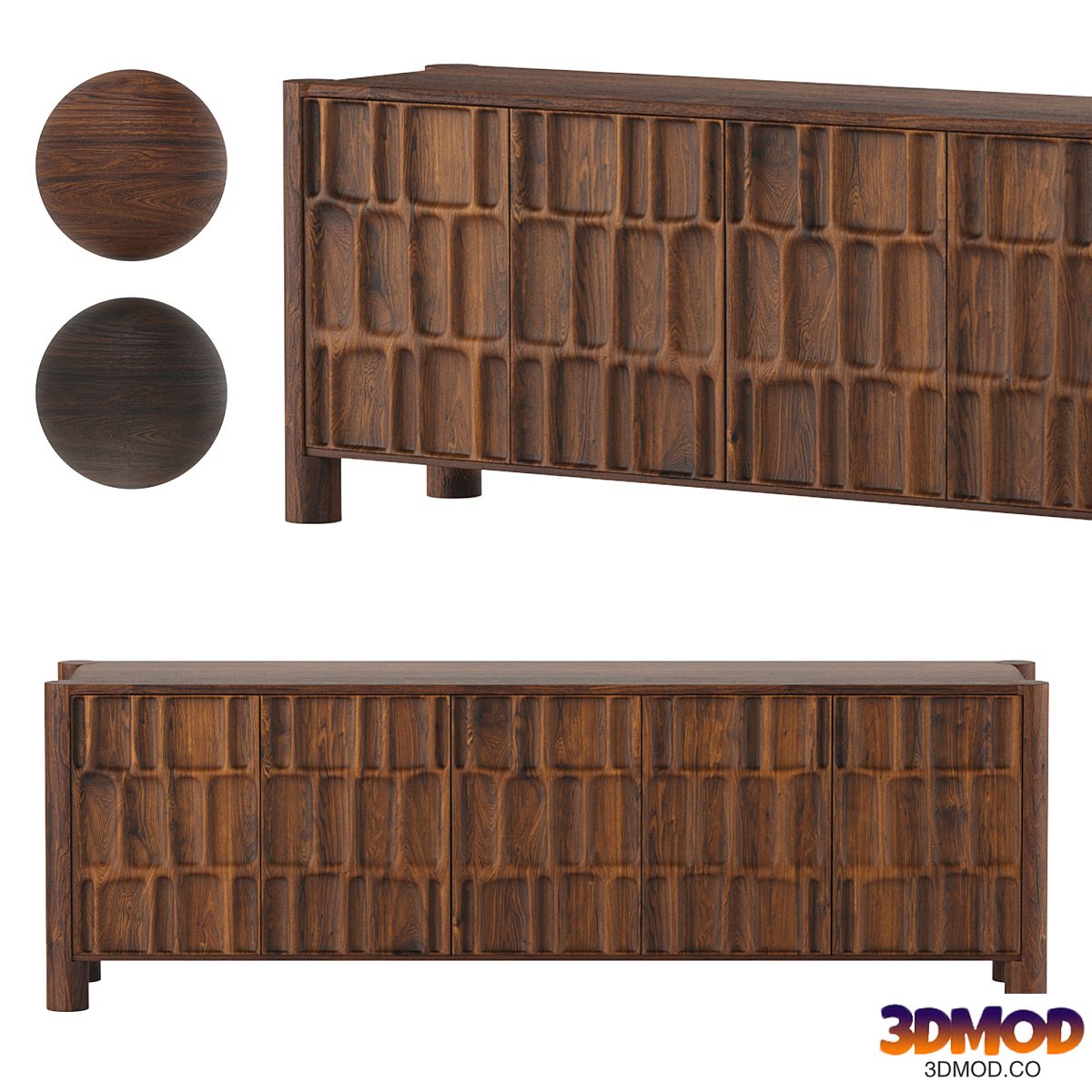 Ezri Console Table 82" Wood/Black