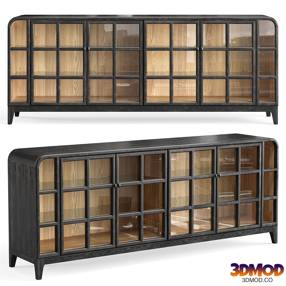 Chest of drawers with display Adna Dantonehome
