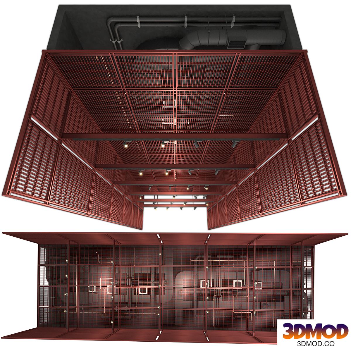 Industrial Ceiling 03 – 3D Model