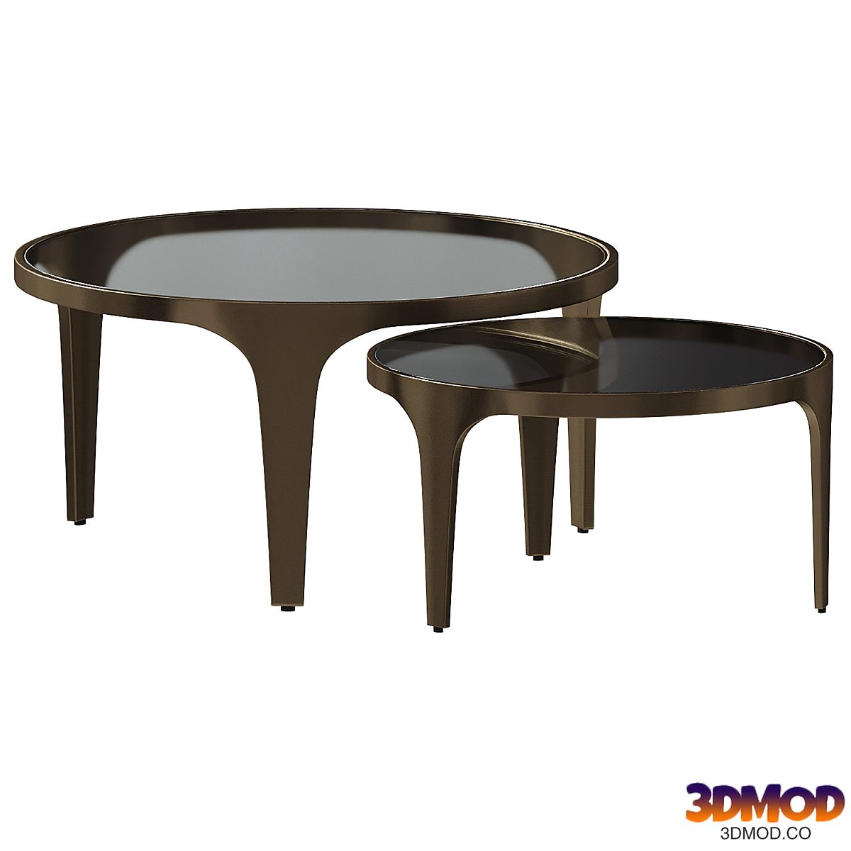 Elwell Glass Metal Nesting Coffee Tables 24 32