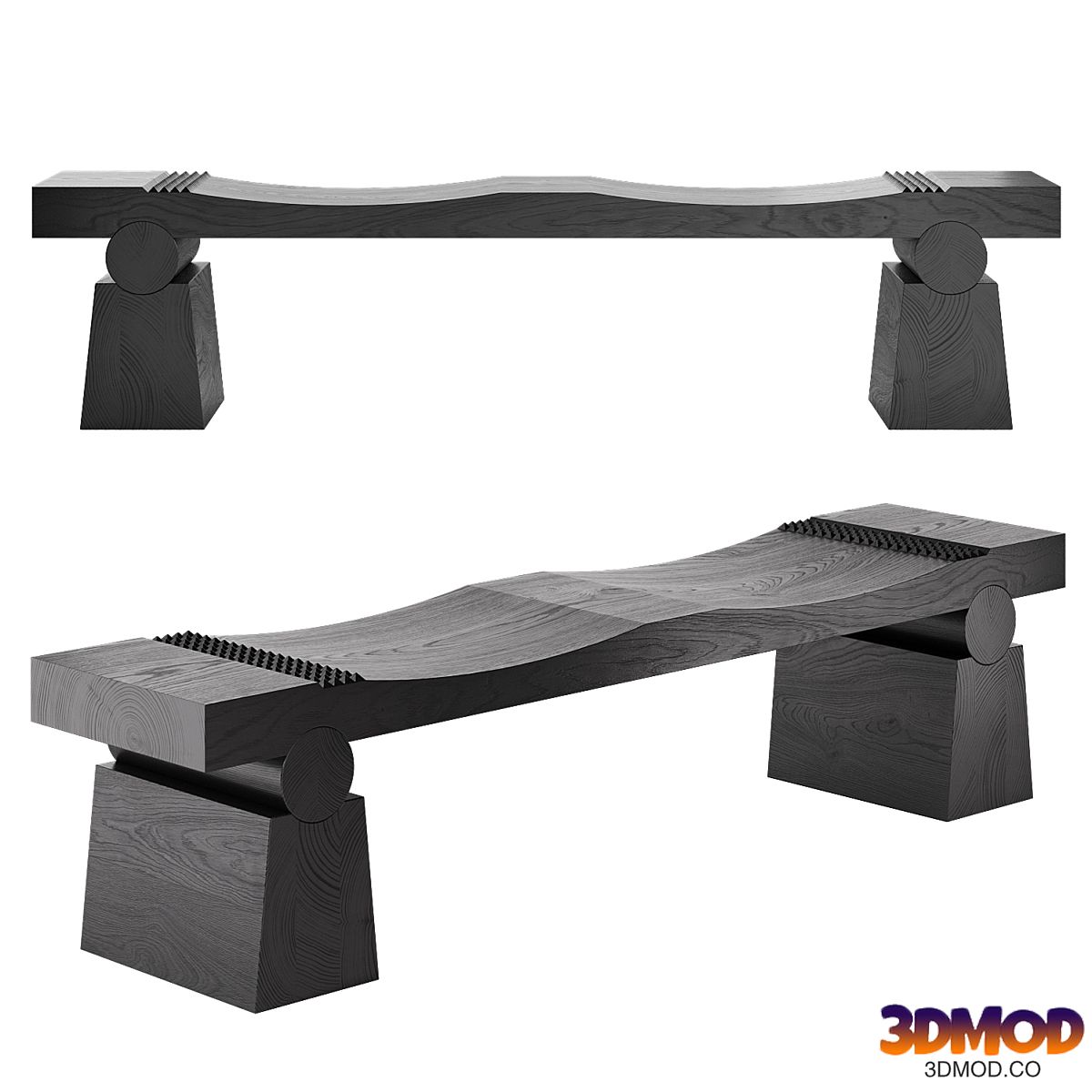 Tribe double bench by OKHA