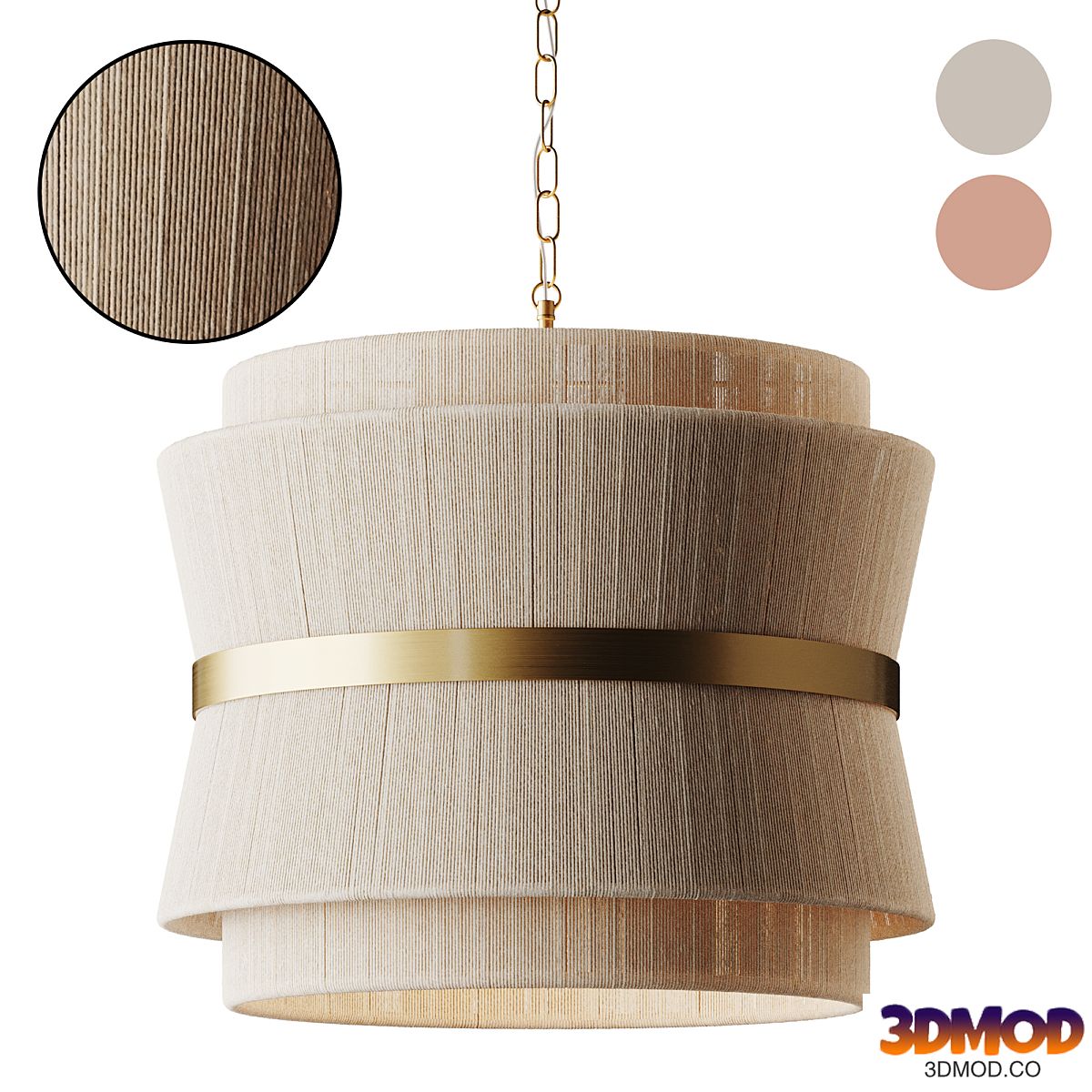 Abbington 3 Light Iron Dimmable Pendant by Joss and Main