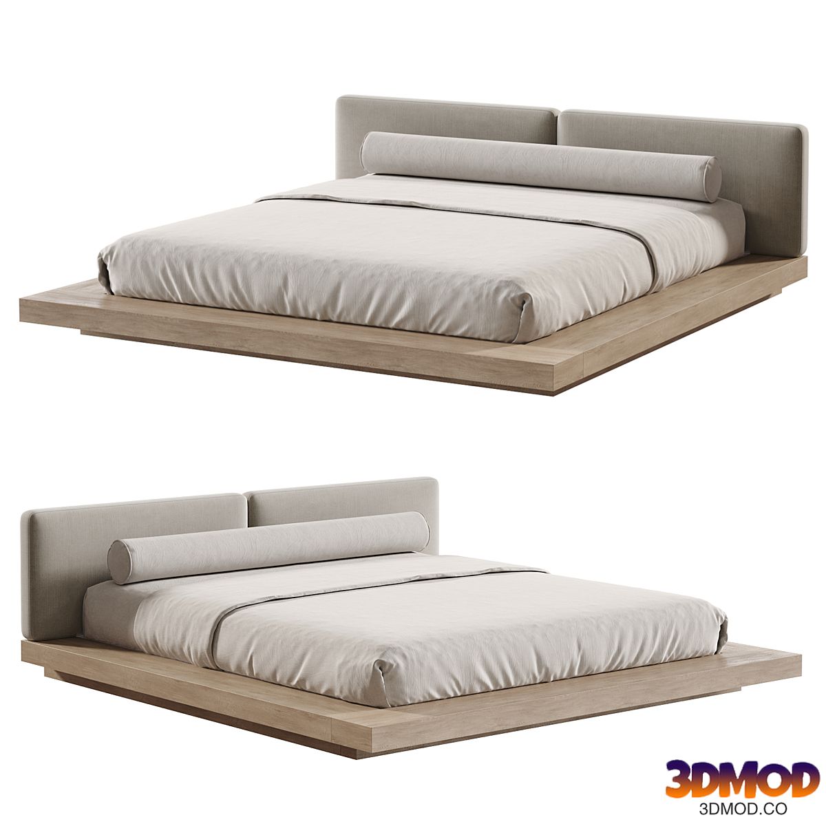Japandi Style Bed 02