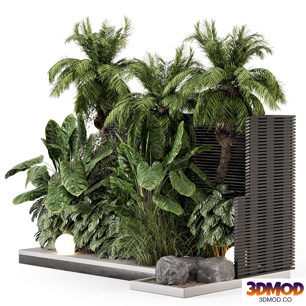 Backyard and Landscape Set Bush and Tree - Set 2379