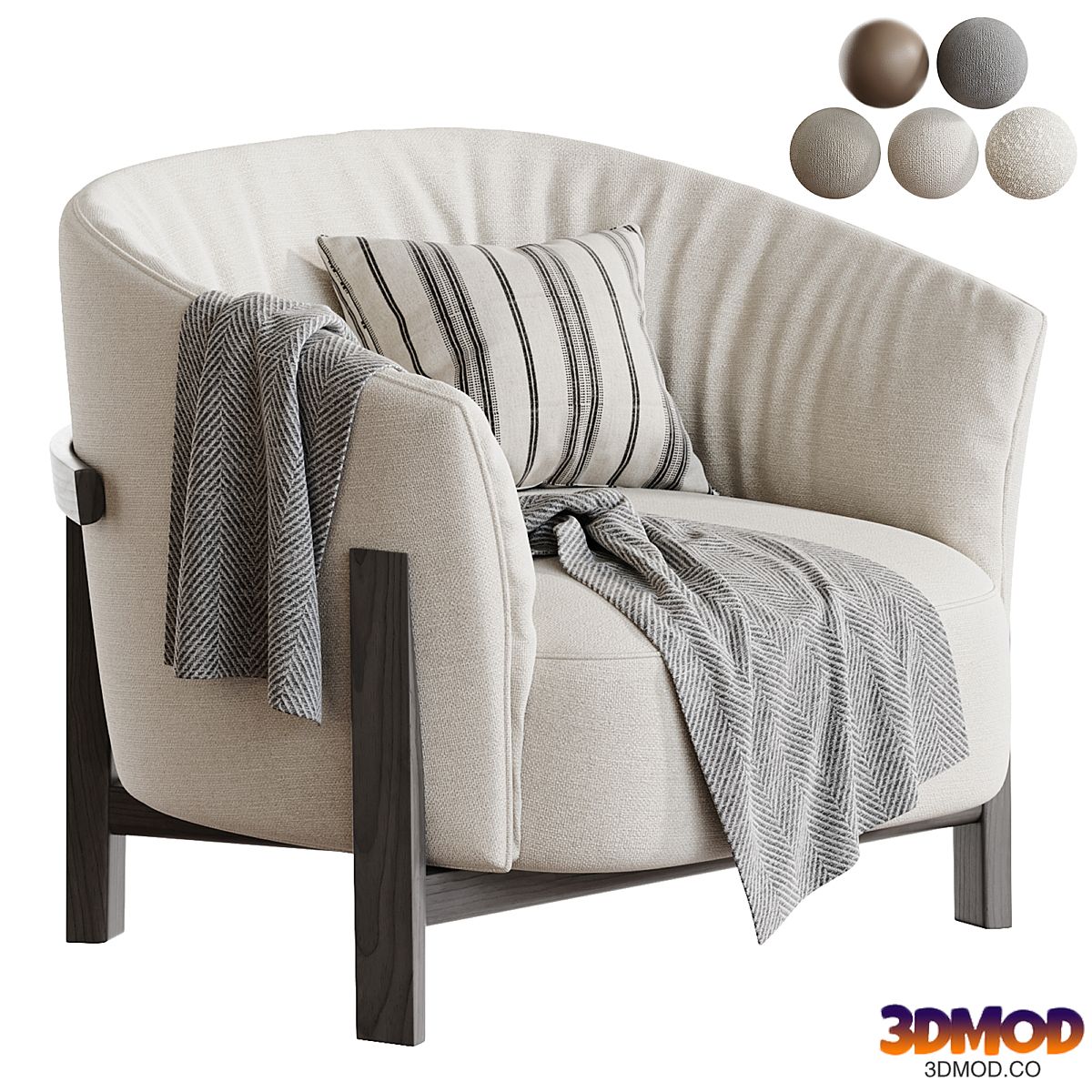 Leopold armchair by Poliform