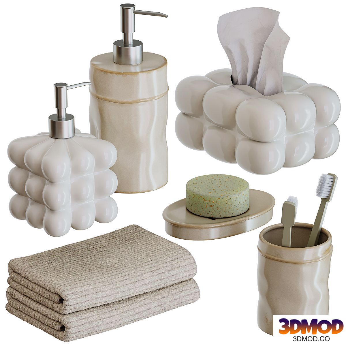 Decorative set for bathroom