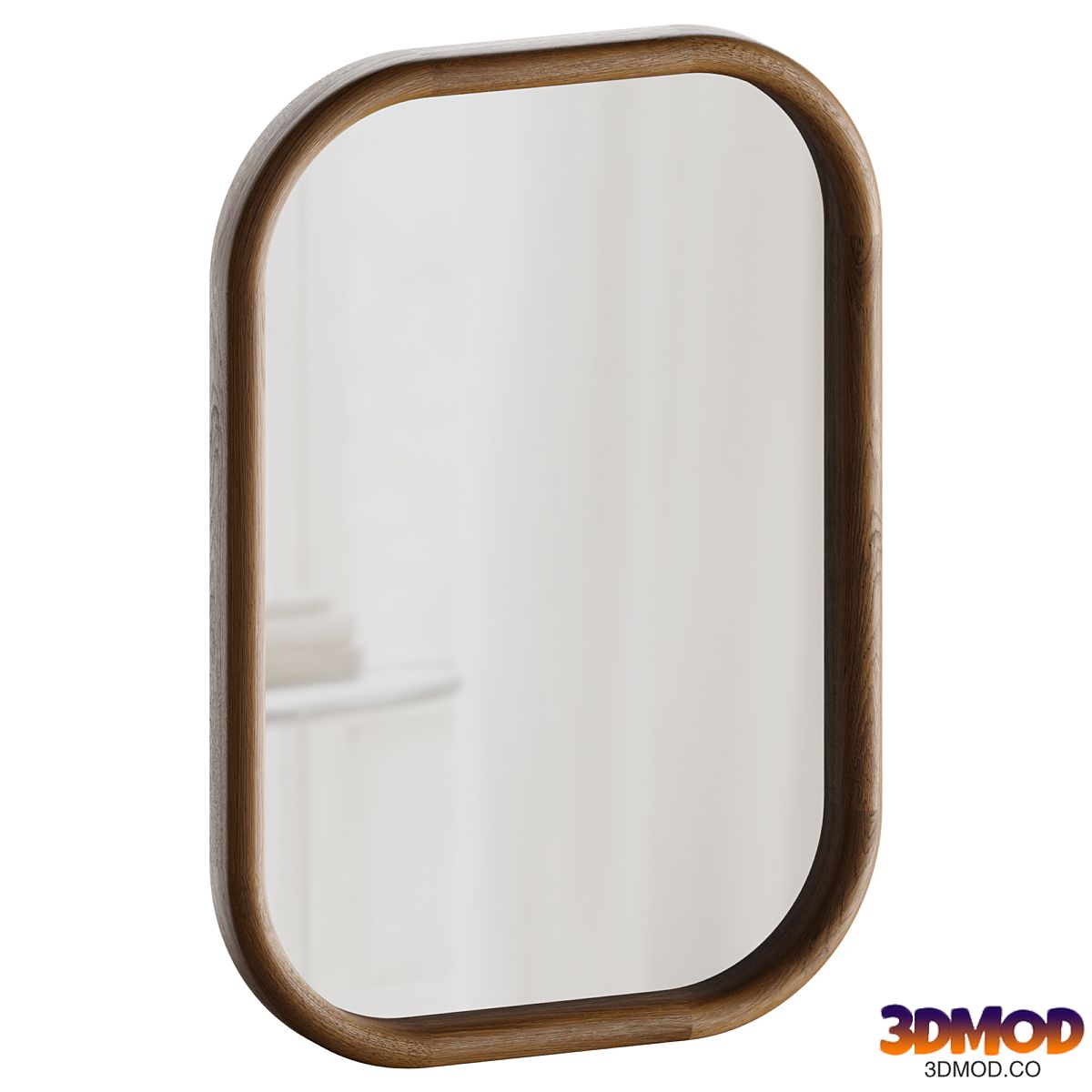 Walter Small Natural Wood Mirror