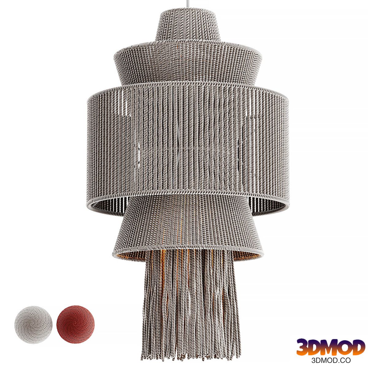 Fringe Thread Pendant Light 001