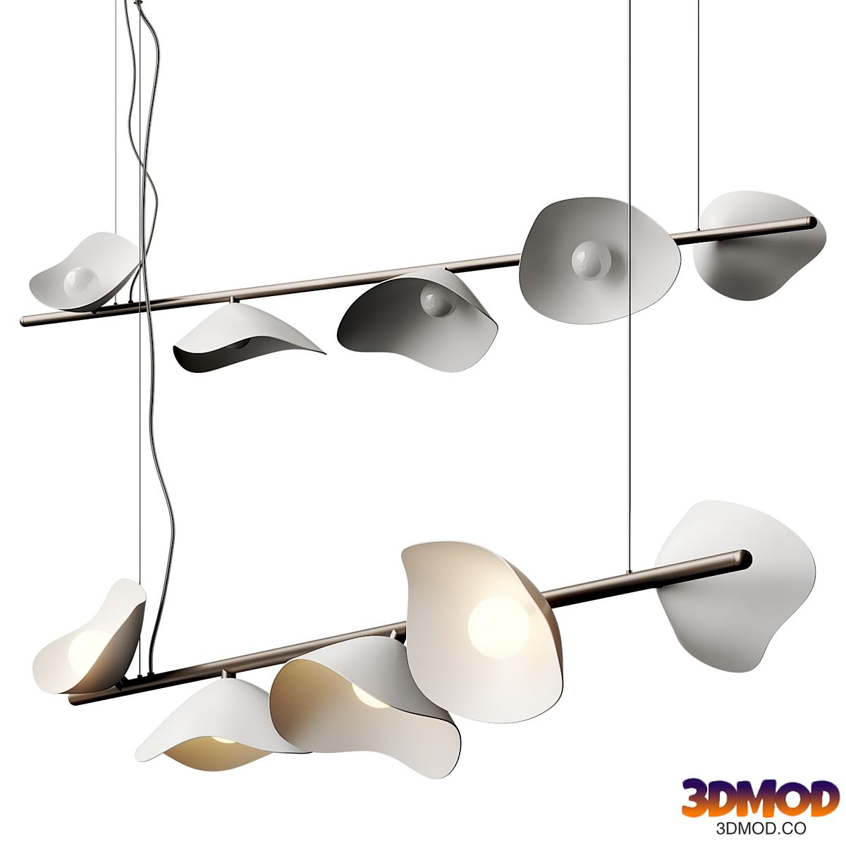 Nuura Florii 5 Linear Pendant Lamp