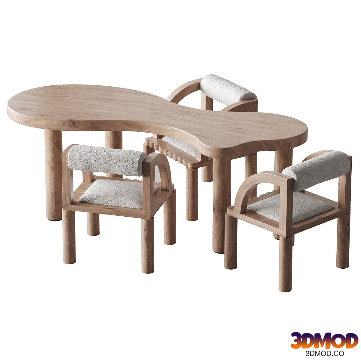 Nuageinteriors Leon Activity Table and Percy Chair by nuage interiors