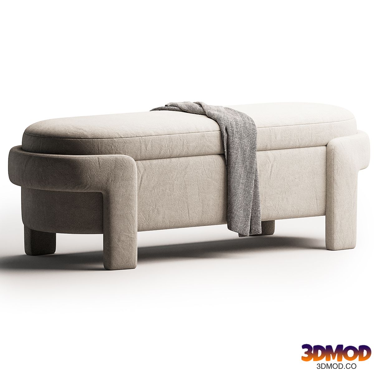 Modern Beige Entryway Bench