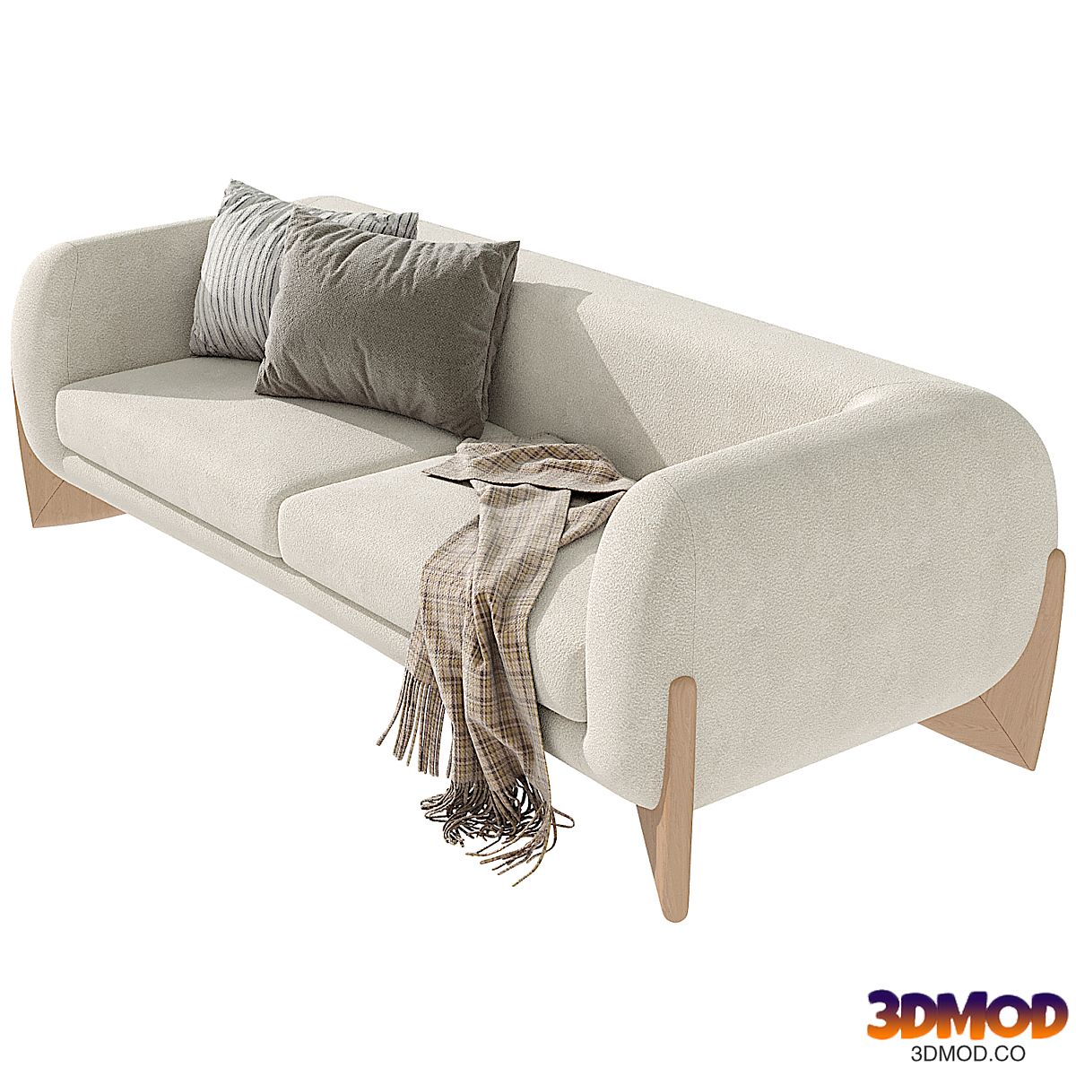 Japandi Upholstered Sofa